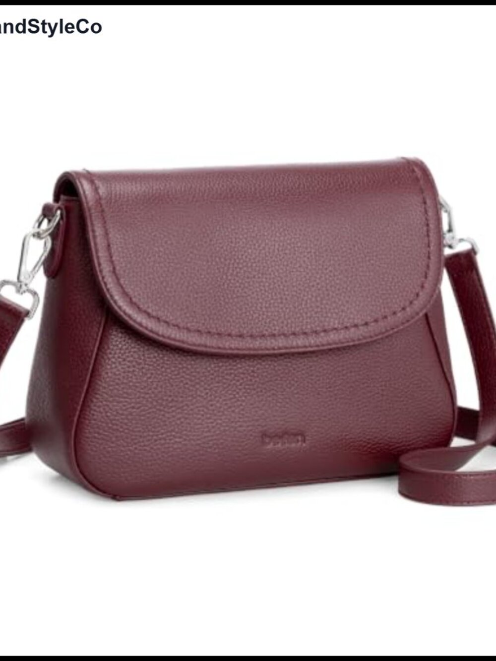 Genuine Leather RFID Saddle Crossbody Bag Small Flap Purse